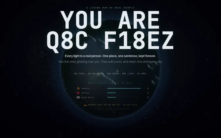 Screenshot of the THE SIGNAL homepage